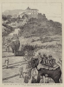 The Royal Visit to India, the Prince of Wales on the Road to the Temple of Parbuttee, near Poonah